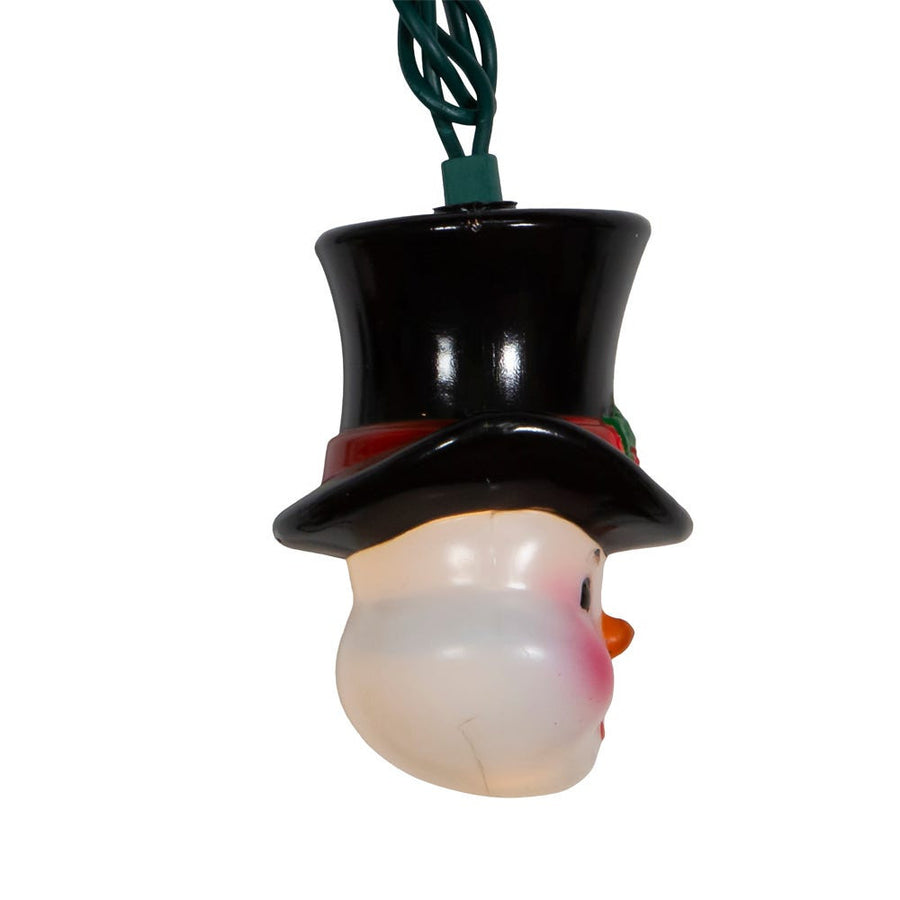 9' UL 10L Snowman Head Light Set With End Connect