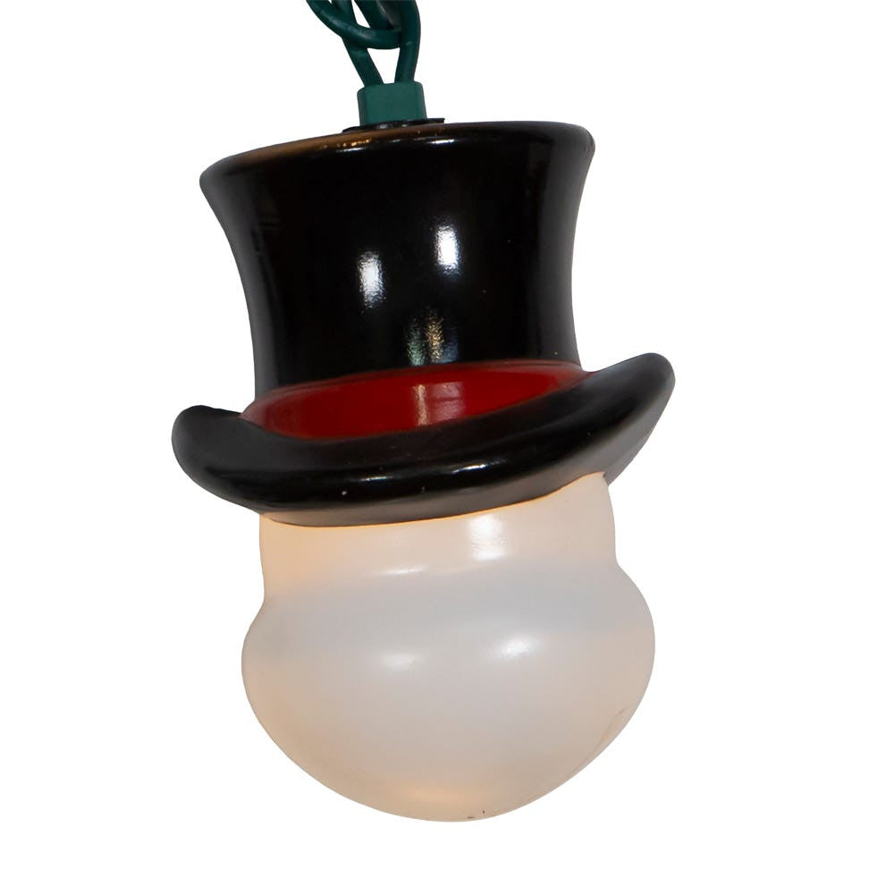 9' UL 10L Snowman Head Light Set With End Connect