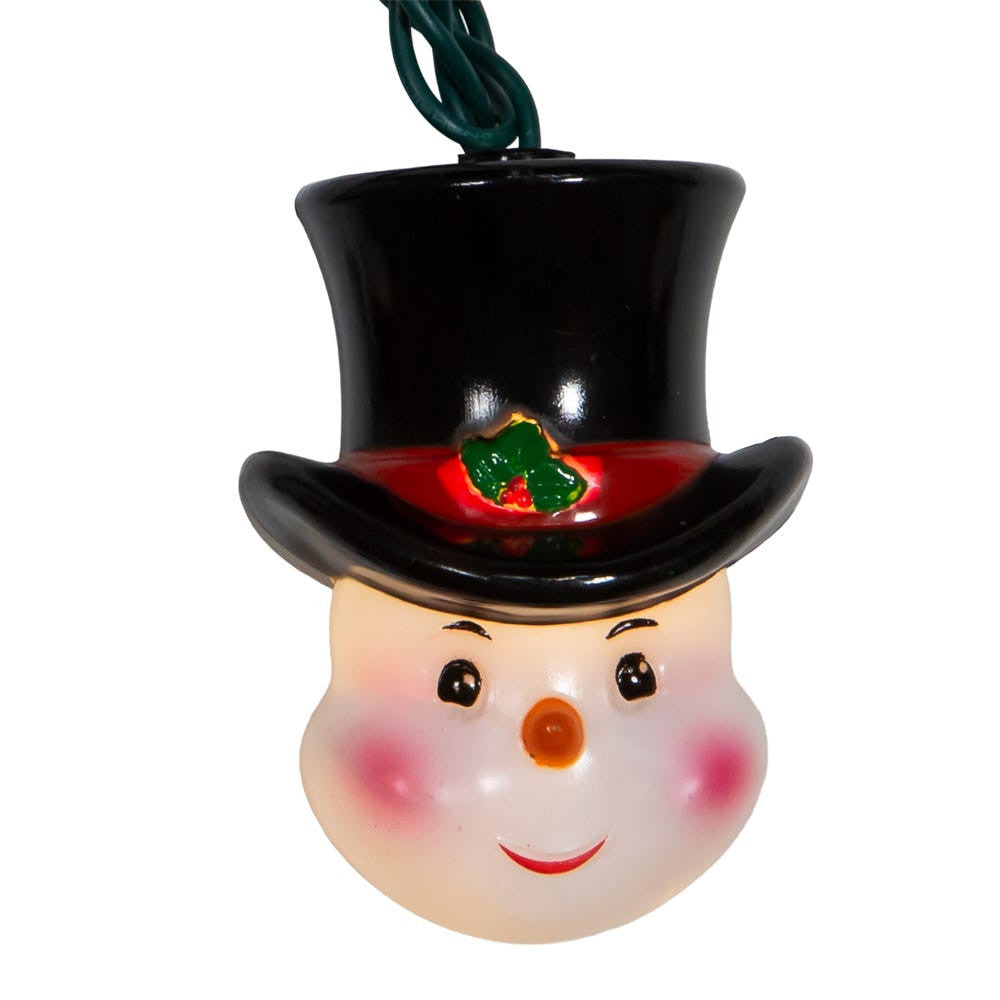 9' UL 10L Snowman Head Light Set With End Connect