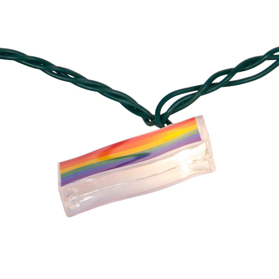 9' UL 10L Pride Flag Light Set With End Connect