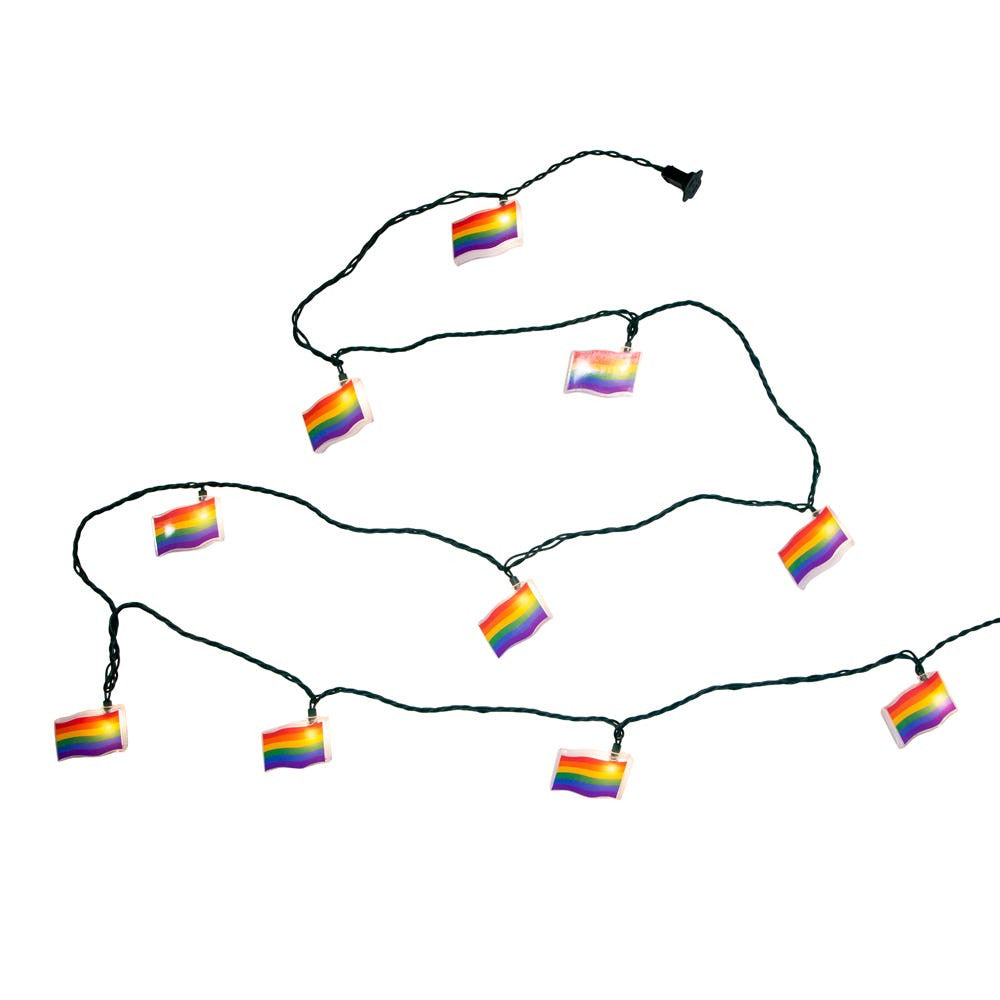 9' UL 10L Pride Flag Light Set With End Connect
