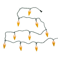 9' UL 10L Ice Cream Cone Light Set With End Connect