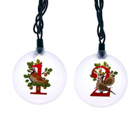 27.5' UL 12L 12 Days Of Christmas Light Set