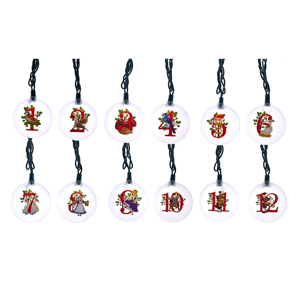 27.5' UL 12L 12 Days Of Christmas Light Set