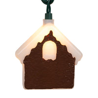 9' UL 10L Gingerbread House Light Set With End Connect