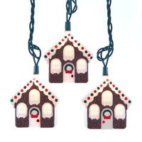 9' UL 10L Gingerbread House Light Set With End Connect