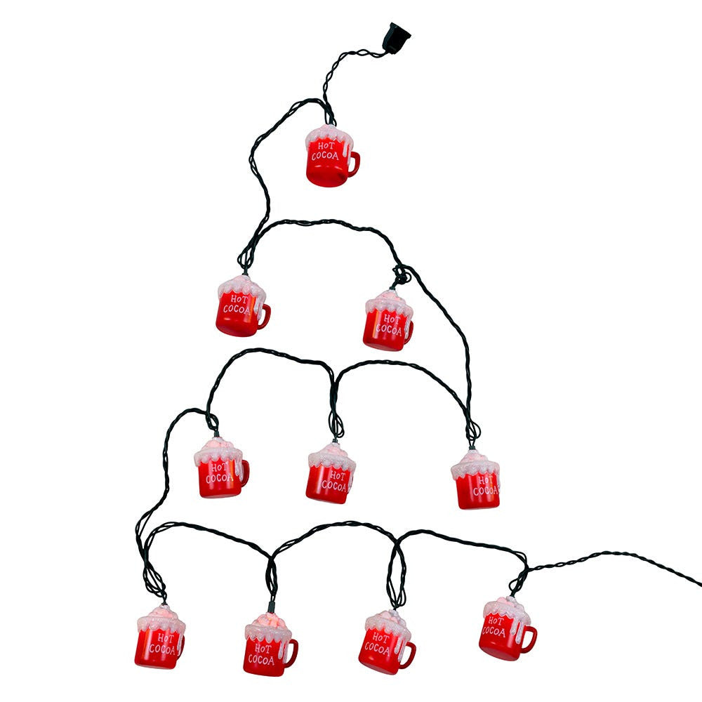 9' UL 10L "Hot Cocoa" Light Set With End Connect