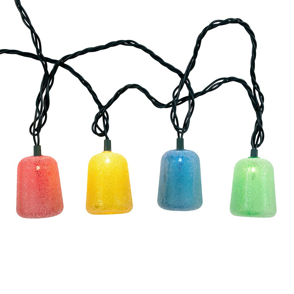 9' UL 10L Multicolor Gumdrop Light Set With End Connect