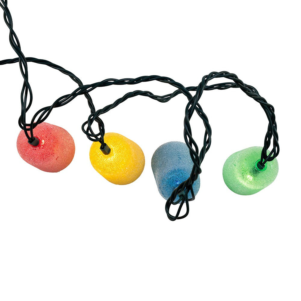 9' UL 10L Multicolor Gumdrop Light Set With End Connect