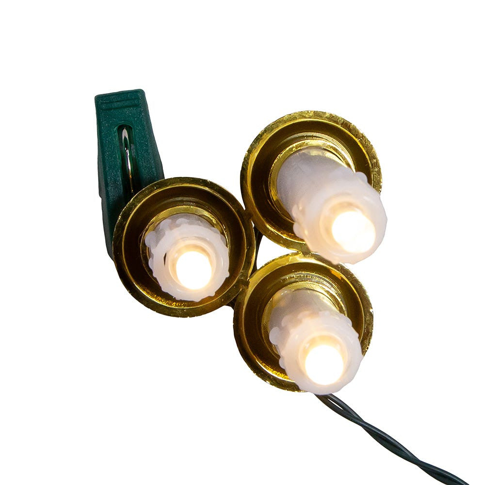4' 15L LED Triple Candle Clip-On Light Set
