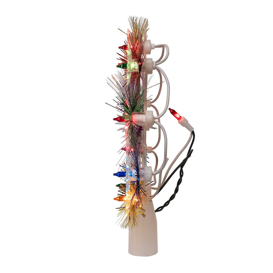 8.5" UL 10L Multicolor 9-Point Retro Star Treetop