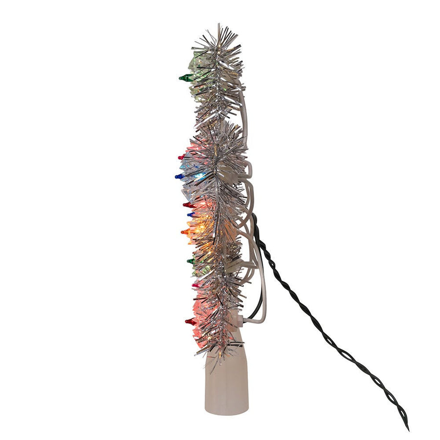 8" UL 11L Multicolor 5-Point Retro Star Treetop