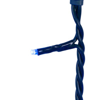 16.5' UL 100L Blue LED Green Wire Jingle Bright™ Light Set