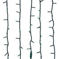 16.5' UL 100L Green LED Green Wire Jingle Bright™ Light Set