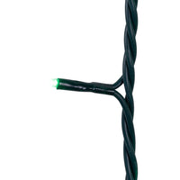 16.5' UL 100L Green LED Green Wire Jingle Bright™ Light Set