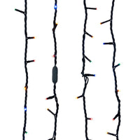 16.5' UL 100L Multicolor LED Green Wire Jingle Bright™ Light Set
