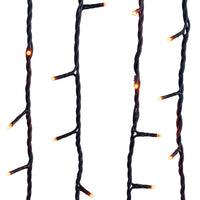 16.5' UL 100L Orange LED Green Wire Jingle Bright™ Light Set