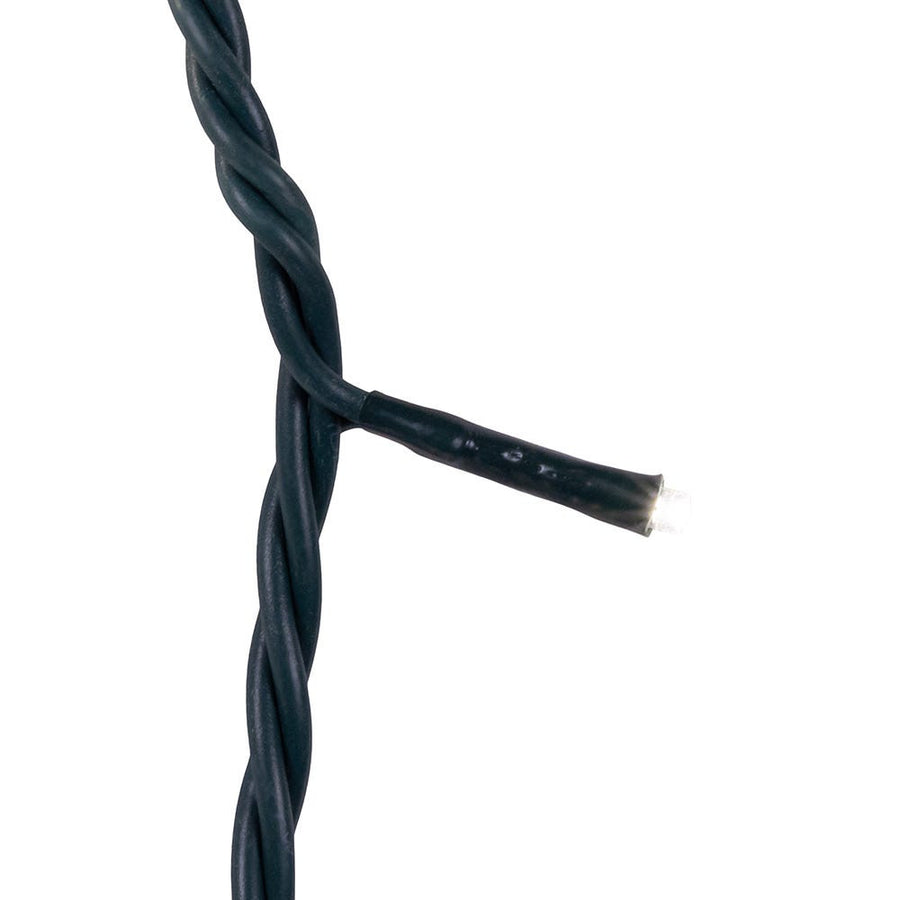 16.5' UL 100L Pure White LED Green Wire Jingle Bright™ Light Set
