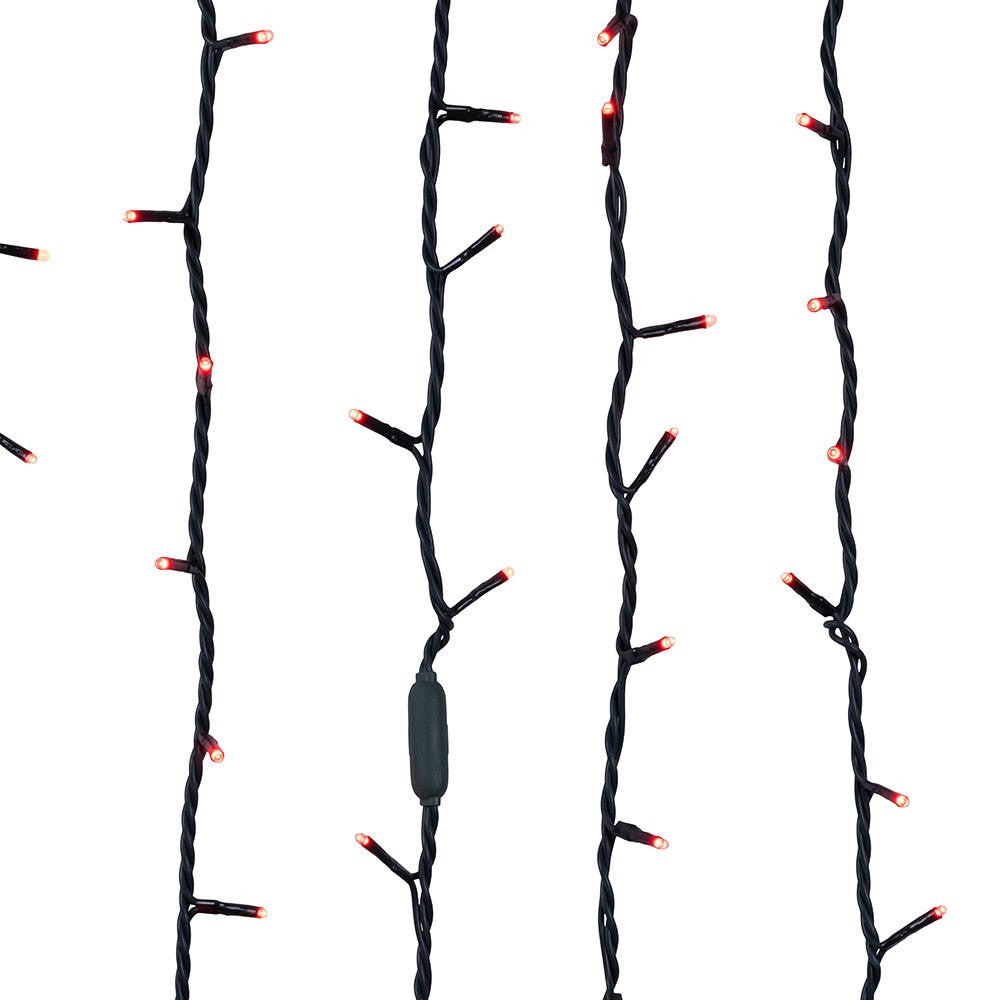 16.5' UL 100L Red LED Green Wire Jingle Bright™ Light Set