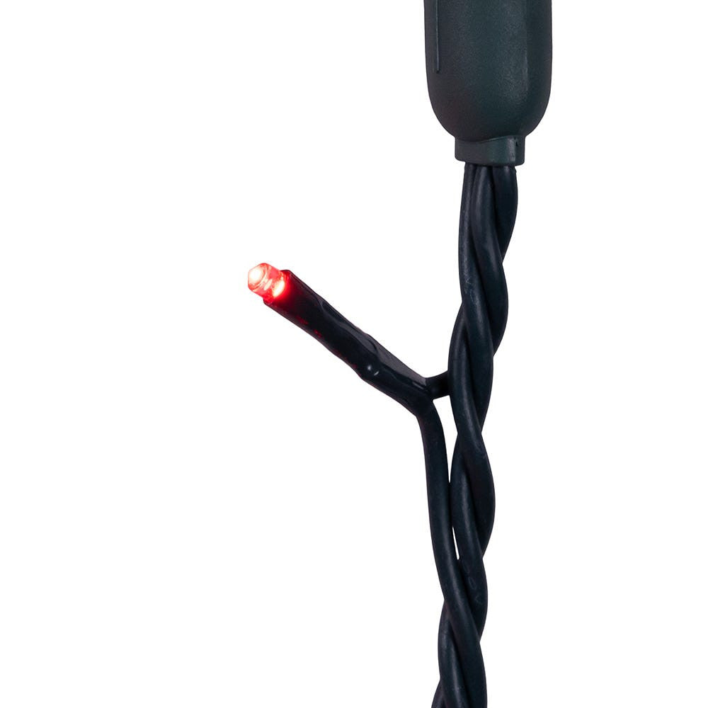 16.5' UL 100L Red LED Green Wire Jingle Bright™ Light Set