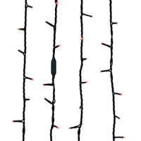 16.5' UL 100L Red & Pure White LED Green Wire Jingle Bright™ Light Set