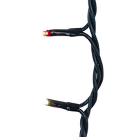 16.5' UL 100L Red & Pure White LED Green Wire Jingle Bright™ Light Set