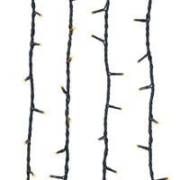 16.5' UL 100L Warm White LED Green Wire Jingle Bright™ Light Set
