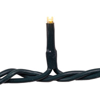 16.5' UL 100L Warm White LED Green Wire Jingle Bright™ Light Set