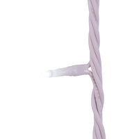 16.5' UL 100L Cool White LED White Wire Jingle Bright™ Light Set