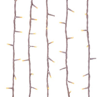 16.5' UL 100L Warm White LED White Wire Jingle Bright™ Light Set