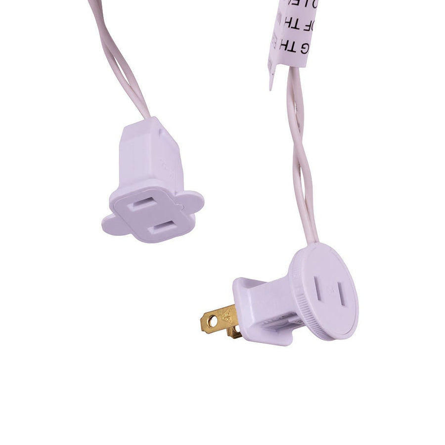 16.5' UL 100L Warm White LED White Wire Jingle Bright™ Light Set