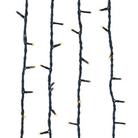 16.5' UL 100L Warm White 100% Soft Twinkle LED Green Wire Jingle Bright™ Light Set