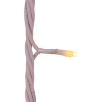 16.5' UL 100L Warm White 20% Twinkle LED White Wire Jingle Bright™ Light Set