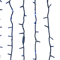 49.8' UL 300L Blue LED Green Wire Jingle Bright™ Light Set
