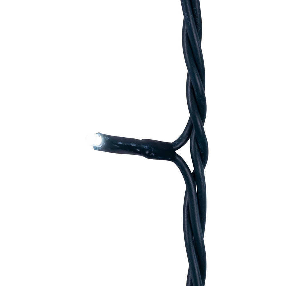 49.8' UL 300L Cool White LED Green Wire Jingle Bright™ Light Set