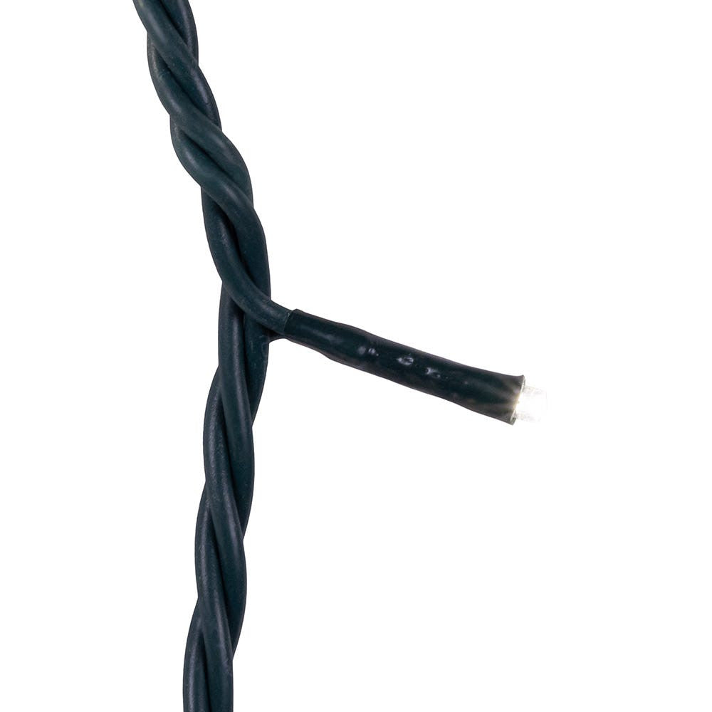 49.8' UL 300L Pure White LED Green Wire Jingle Bright™ Light Set