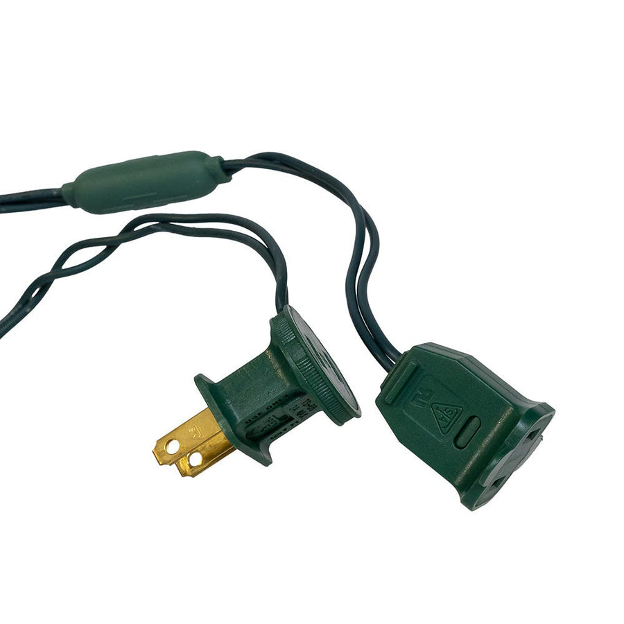 49.8' UL 300L Red & Pure White LED Green Wire Jingle Bright™ Light Set