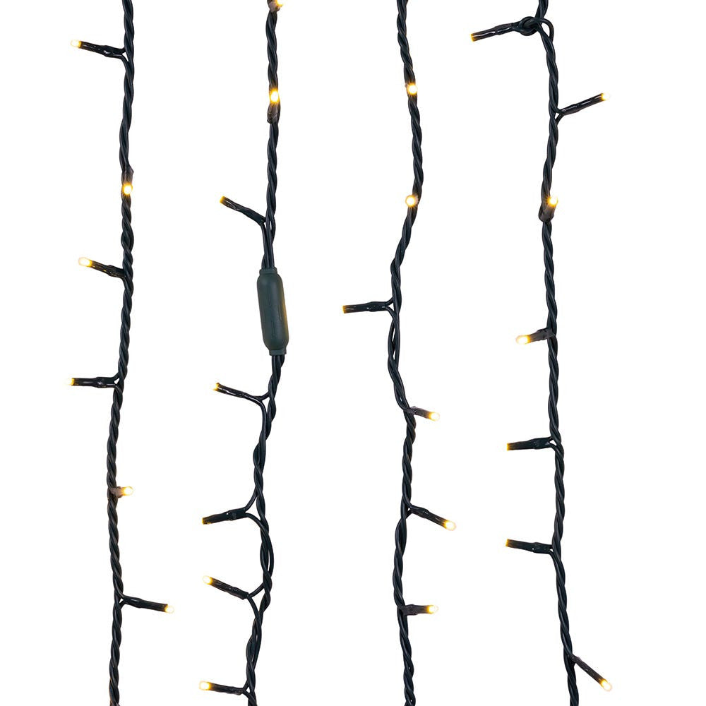 49.8' UL 300L Warm White LED Green Wire Jingle Bright™ Light Set