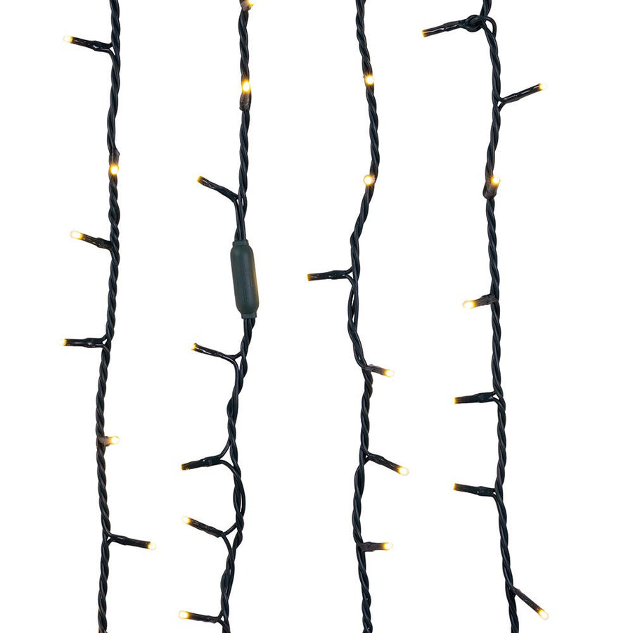 49.8' UL 300L Warm White LED Green Wire Jingle Bright™ Light Set