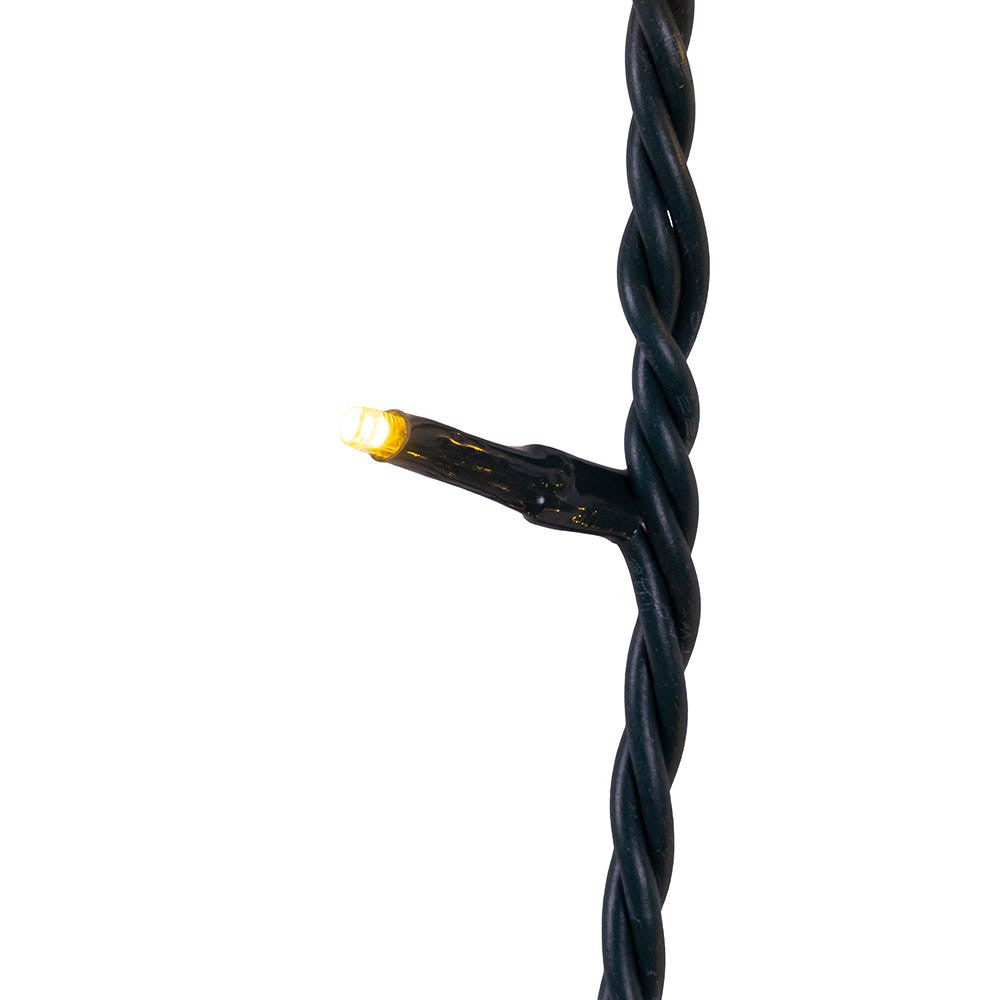 49.8' UL 300L Warm White LED Green Wire Jingle Bright™ Light Set