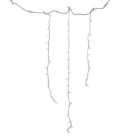 9.4' UL 196L Cool White 3MM LED Jingle Bright Connectible Icicle String Light with Rectifier