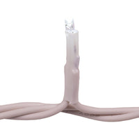 9.4' UL 196L Cool White 3MM LED Jingle Bright Connectible Icicle String Light with Rectifier