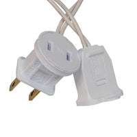 49.8' UL 300L Warm White LED White Wire Jingle Bright™ Light Set