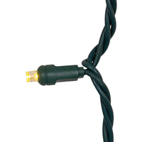 16.3' UL 50L Warm White Coaxial LED Bulk Connectible Light Set With Green Wire