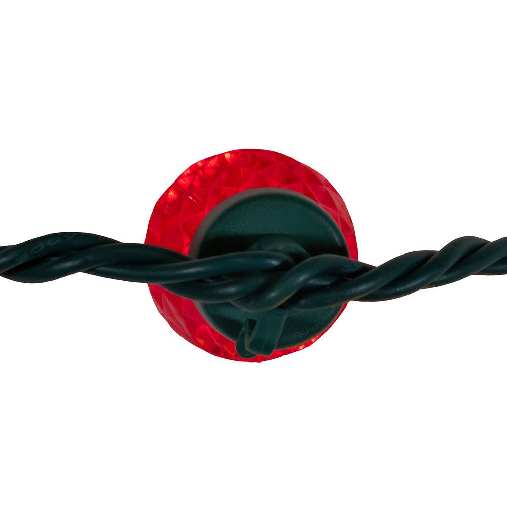 66' 100L Multicolor LED Faceted C9 String Lights On Spool