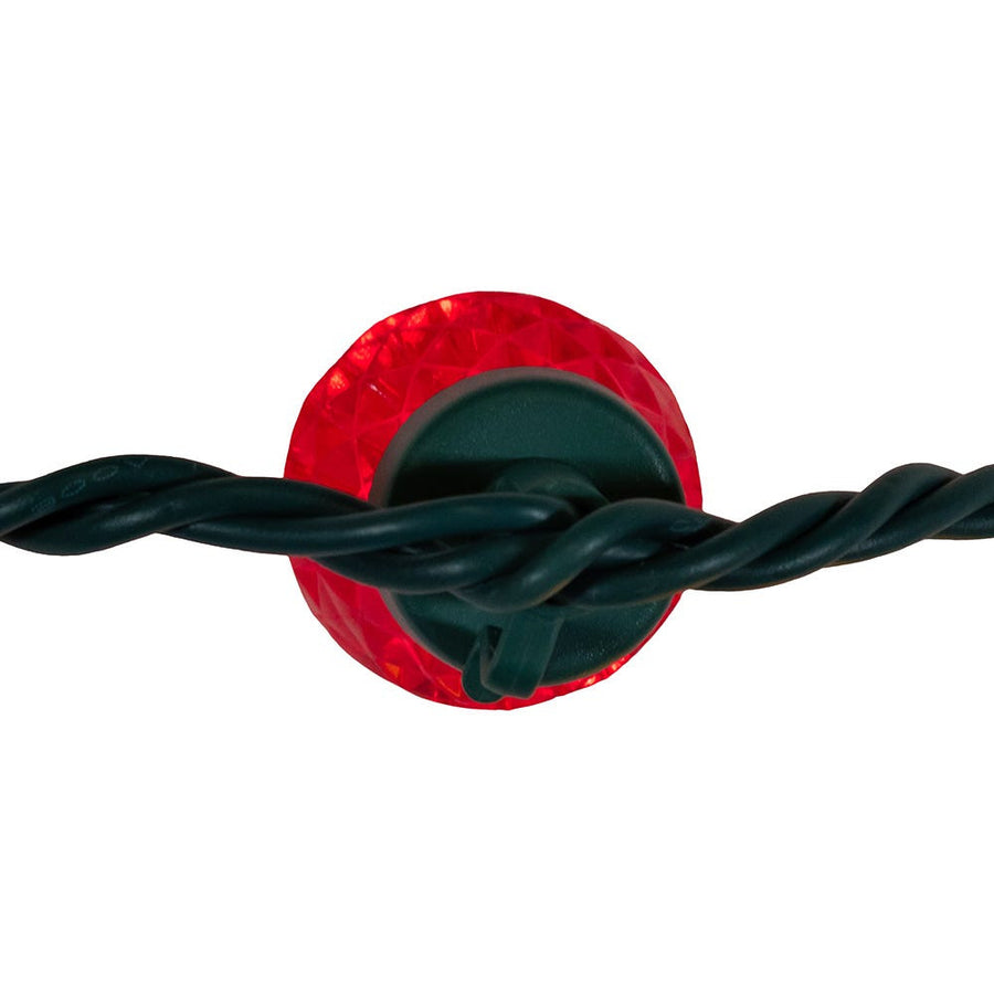 66' 100L Multicolor LED Faceted C9 String Lights On Spool