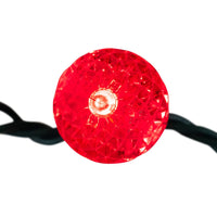 66' 100L Multicolor LED Faceted C9 String Lights On Spool
