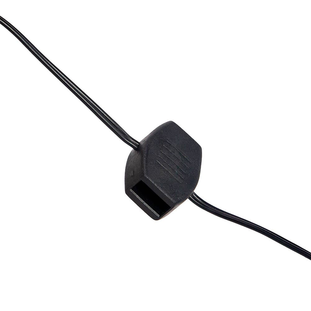 6' USB Power Extension Cord With Black Wire and 6 Ports