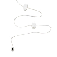 6' USB Power Extension Cord With White Wire and 6 Ports