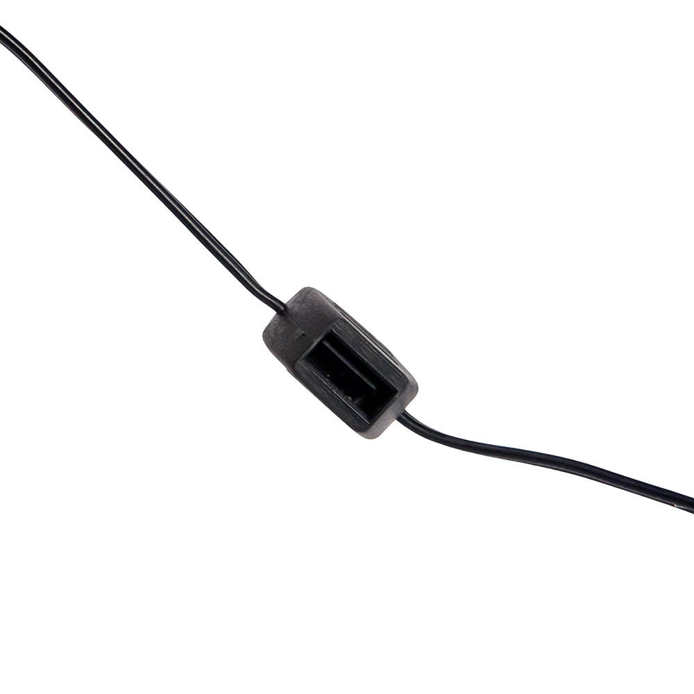 10' USB Power Extension Cord With Black Wire, Adapter & 12 Ports